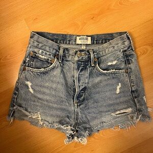 Agolde Blue Jean Shorts